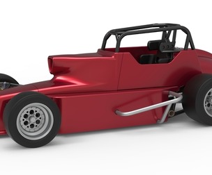 Pavement Silver Crown Car Version 2 Scale 1:25