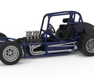 Pavement Silver Crown Car Base Version 2 Scale 1:25