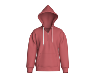 Men Shoulder Drop Half Zip Mesh Hoodie | Marvelous / Clo3d / obj / fbx