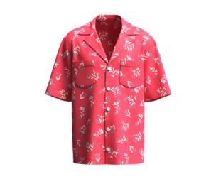 Men Summer Printed Shirt | Marvelous / Clo3d / obj / fbx