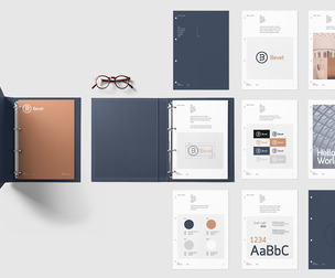 Corporate Brand Identity & Stationery Mockup PSD - Professional Binder Presentation