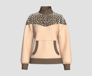 Girls Half Zip Velvet Jacket | Marvelous / Clo3d / obj / fbx