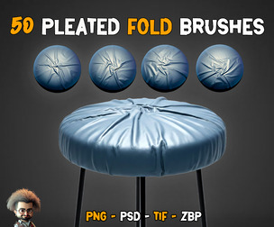 50 Pleated Folds Brushes - Vol 29