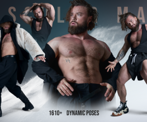 1610+ Muscular Male — Dynamic Poses