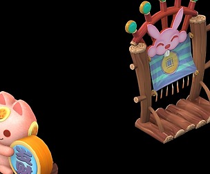 Cartoon world - bank objects