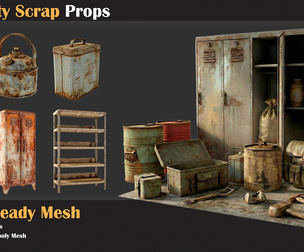 30 Rusty Scrap Props - VOL 33