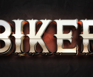Biker Text Effects, EPS Template File.