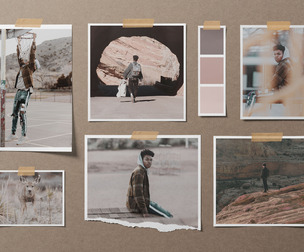Urban Moodboard Mockup PSD - Street Photography & Adventure Branding Scene