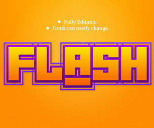 Flash Text Effects, EPS Template File.