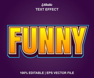 Funny Text Effects, EPS Template File.
