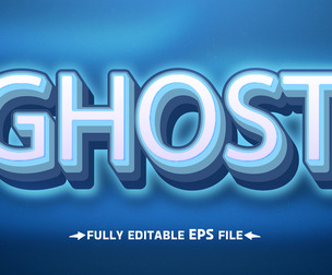 Ghost Text Effects, EPS Template File.