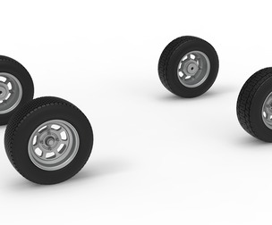 Wheel Set of Dwarf car Scale 1:25