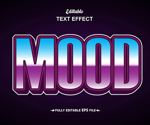 Mood Text Effects, EPS Template File.