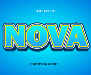 Nova Text Effects, EPS Template File.
