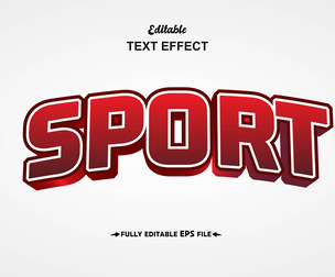 Sport Text Effects, EPS Template File.