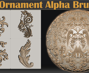 +200 Ornament Brushes  Alpha 4K Vol4