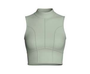 Girls High Neck Contour Crop Top | Marvelous / Clo3d / obj / fbx