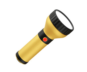 Flashlight icon 3d illustration
