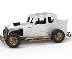Dwarf car while turning Version 2 Scale 1:25