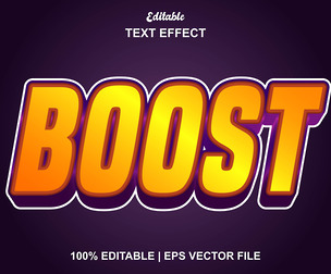 Boost Text Effects, EPS Template File.