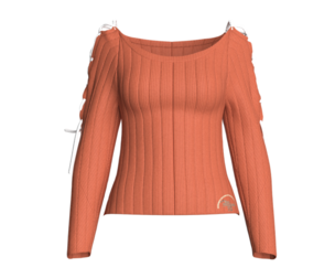 Girls Criss Cross Sweater | Marvelous / Clo3d / obj / fbx