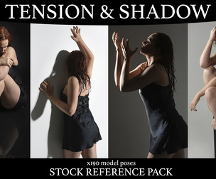 Tension and Shadow - Stock model pose reference pack