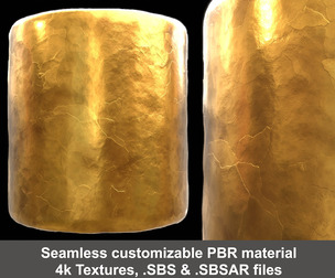 Antique Gold Seamless Material and Textures