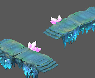 Cartoon Sky City - Snow Terrain - Gourd Road