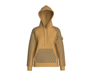 Girls Quilted Hoodie With Kangaroo Pocket | Marvelous / Clo3d / obj / fbx