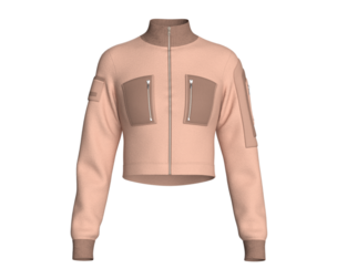 Girls Zip Pocket Biker Jacket | Marvelous / Clo3d / obj / fbx