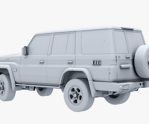Toyota Land Cruiser J70 2025 No Textures