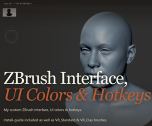 Zbrush Custom Interface, UI Colors and Hotkeys