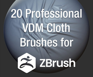 Zbrush Pro Cloth VDM Brushes
