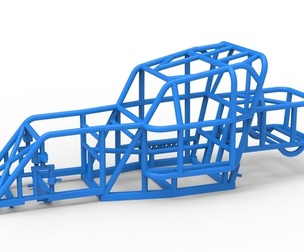 Frame of Mod Lite Race car Scale 1:25