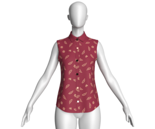 Girls Sleeveless Shirt - Top | Marvelous / Clo3d / obj / fbx