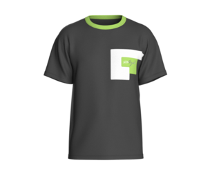 Men Neo Edge Black Panel Tshirt | Marvelous / Clo3d / obj / fbx