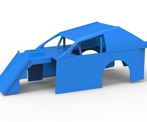 Shell of Mod Lite Race car Scale 1:25