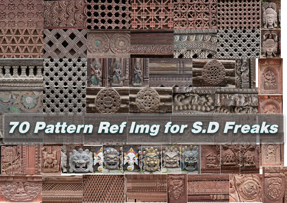70 Patterns Ref Imgs for SD Freaks