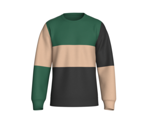 Men 3 Ton Color Block Sweatshirt | Marvelous / Clo3d / obj / fbx