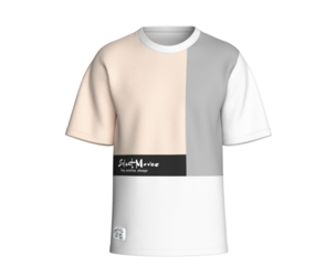 Men Color Block T-shirt With Patch | Marvelous / Clo3d / obj / fbx