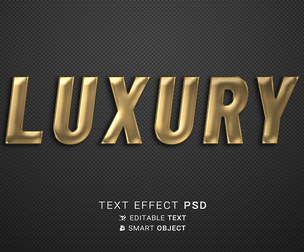 Luxury PSD Fully Editable Text Effect. Layer Style PSD Mockup Template