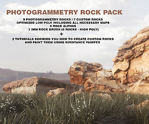 Photogrammetry Rock Pack TOOLKIT