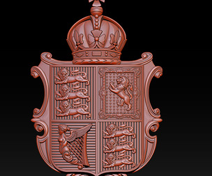 Royal Heraldic Coat of Arms Relief