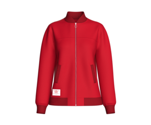 Girls Zip-Up Bomber Jacket With Patch | Marvelous / Clo3d / obj / fbx