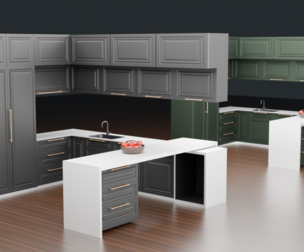 Classic kitchen 3D model