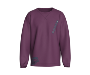 Men Crew Neck Zip Sweatshirt | Marvelous / Clo3d / obj / fbx