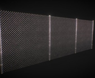 Chain Link Fence - Game Ready Asset (PBR, 2K)