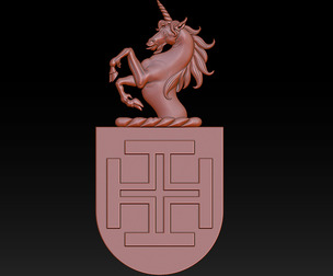Unicorn Heraldic Crest
