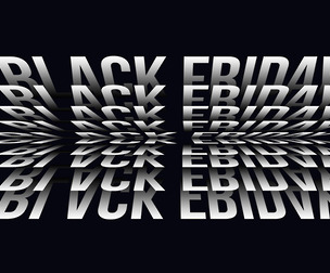 Black Friday PSD Fully Editable Text Effect. Layer Style PSD Mockup Template