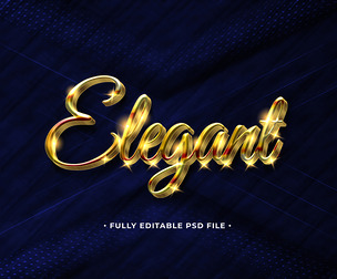 Luxury Elegant Gold 1 PSD Fully Editable Text Effect. Layer Style PSD Mockup Template